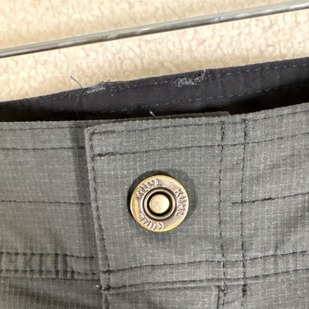 Kuhl Mens Hiking Pants Charcoal Gray Ripstop Outdoor Trekking 34x32 - Picture 3 of 13